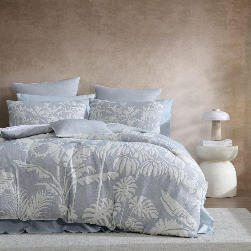 Platinum Aloha Aegean Quilt Cover Set | Queen Bed