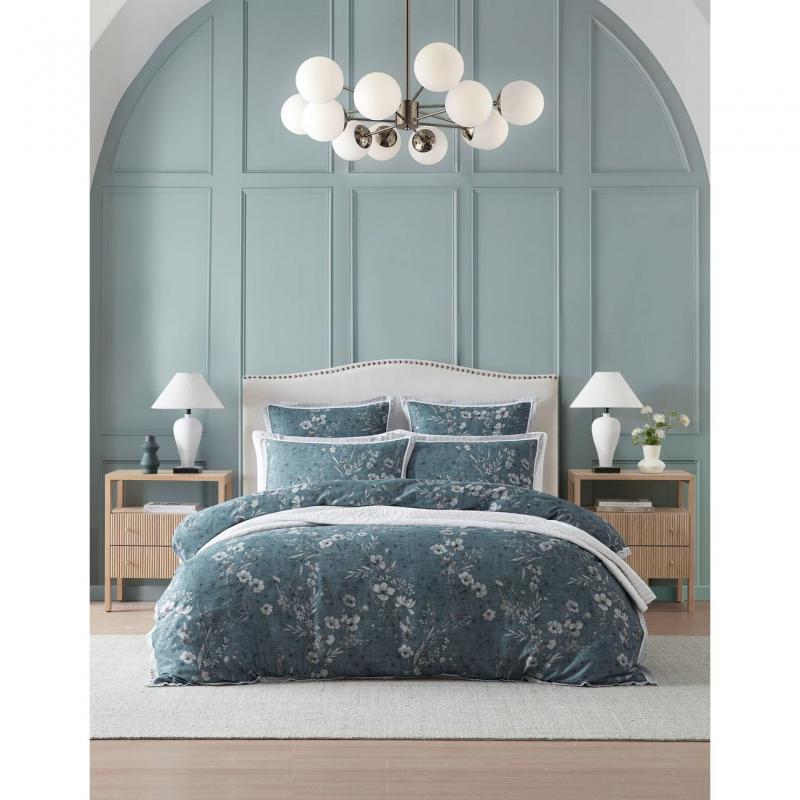 Private Collection Samaria Teal Quilt Cover Set | King Bed