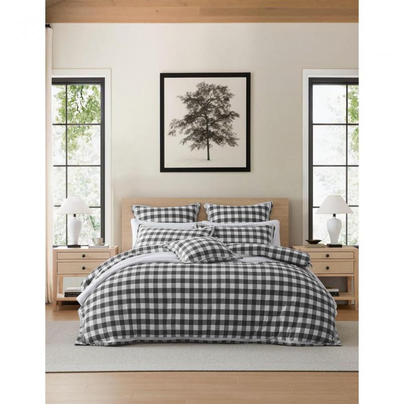 Private Collection Waverley Charcoal Quilt Cover Set | King Bed