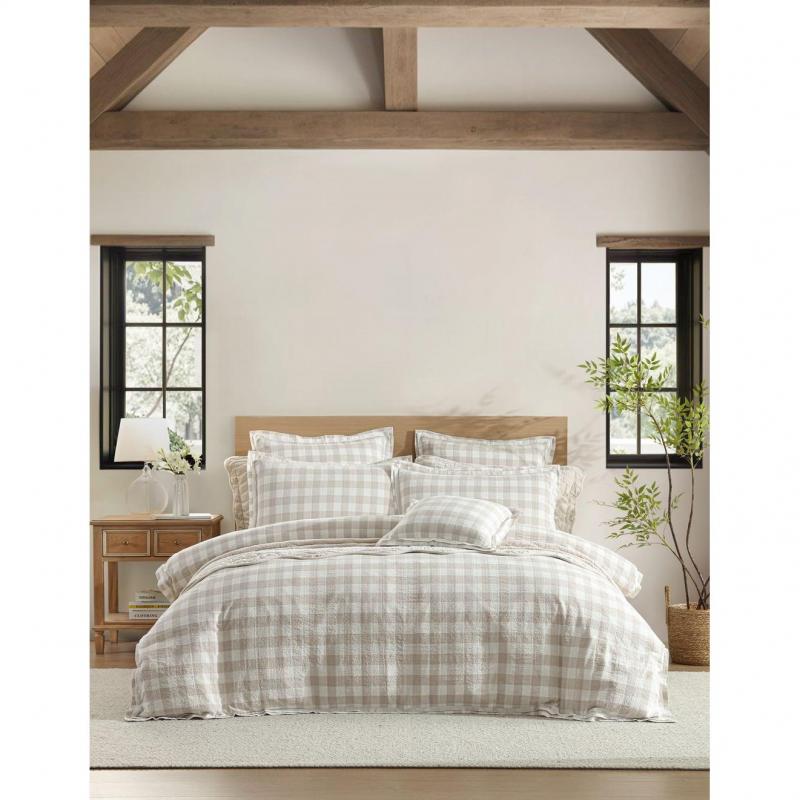 Private Collection Waverley Stone Quilt Cover Set | Super King Bed