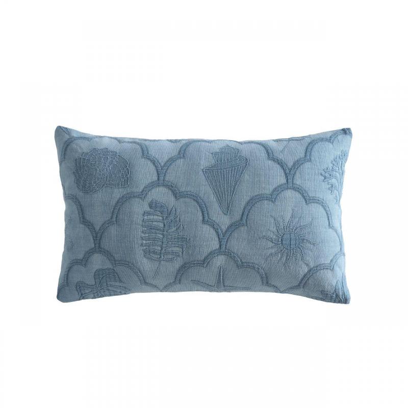 Platinum Venice Aegean Long Filled Cushion | 30x50cm