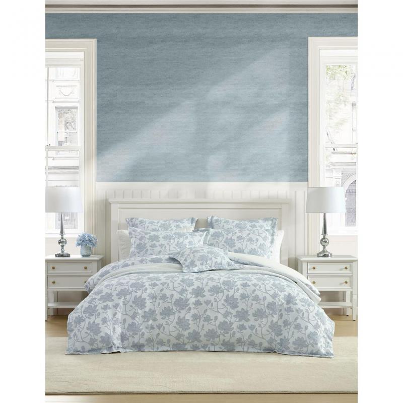 Private Collection Bloom Denim Quilt Cover Set | Super King Bed