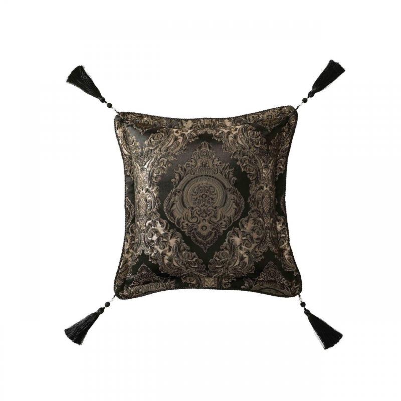 Davinci Monarch Black Square Filled Cushion | 45x45cm