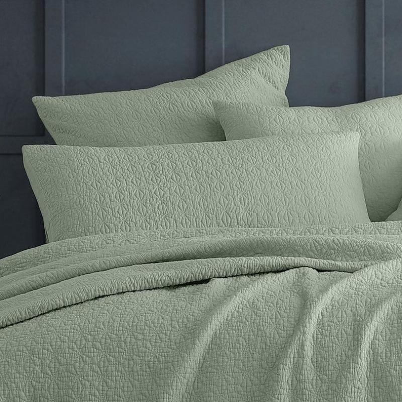 Platinum Kayo Sage Standard Pillow Sham | Pair
