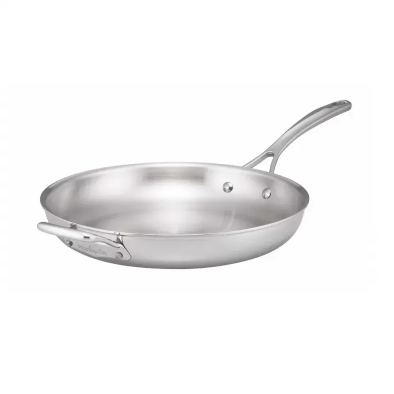 Essteele Eternita Stainless Steel Open French Skillet with Helper Handle | 30cm