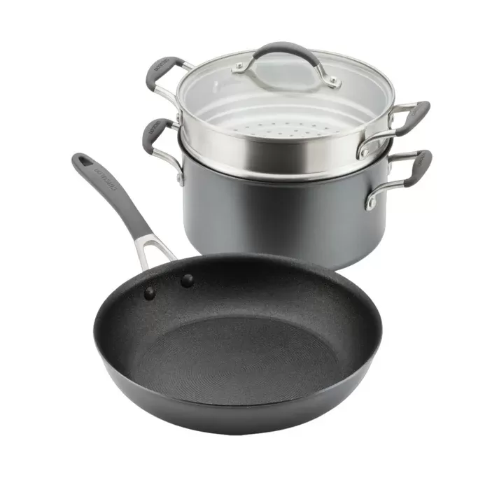 Circulon ScratchDefense A1 Nonstick Induction Cookware Set | 3 Piece