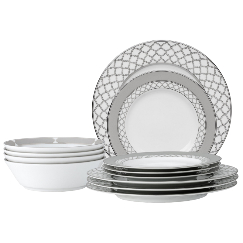 Noritake Eternal Palace Platinum Dinner Set | 12 Piece