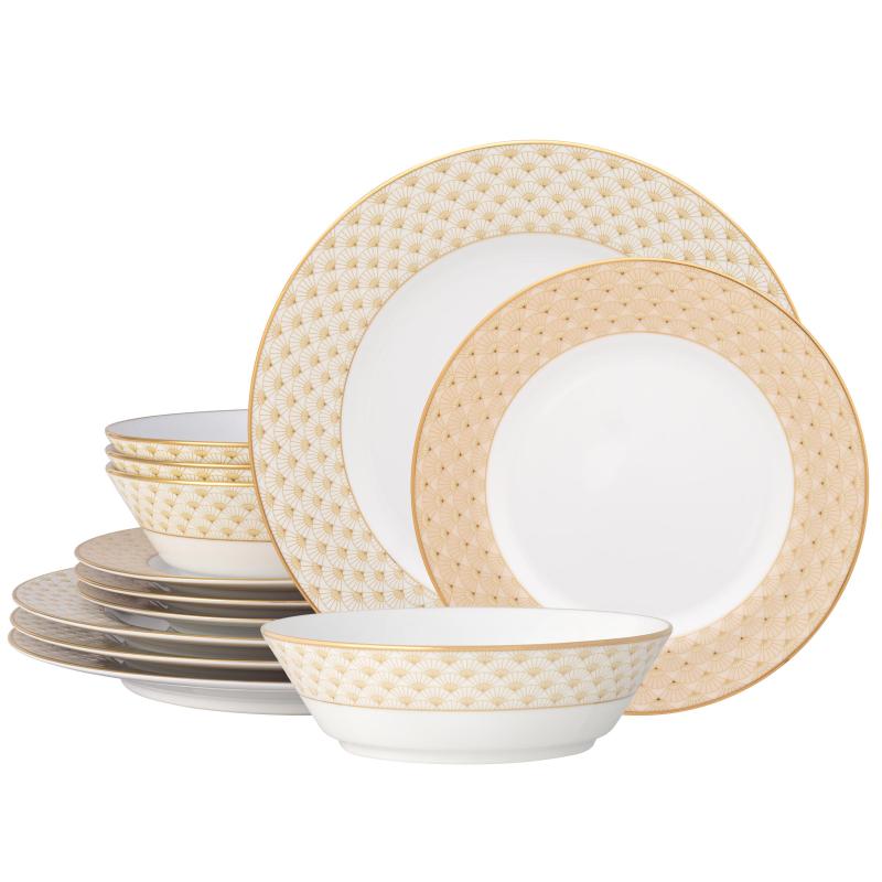 Noritake Trocadero Gold Dinner Set | 12 Piece