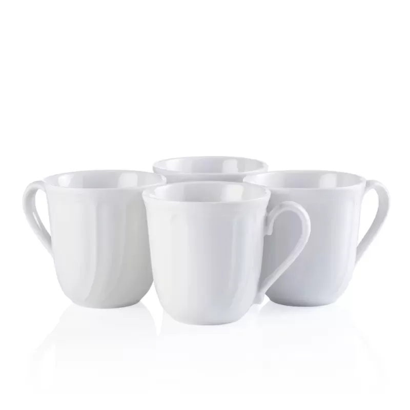 Noritake Baroque White Mug 325ml | 4 Piece