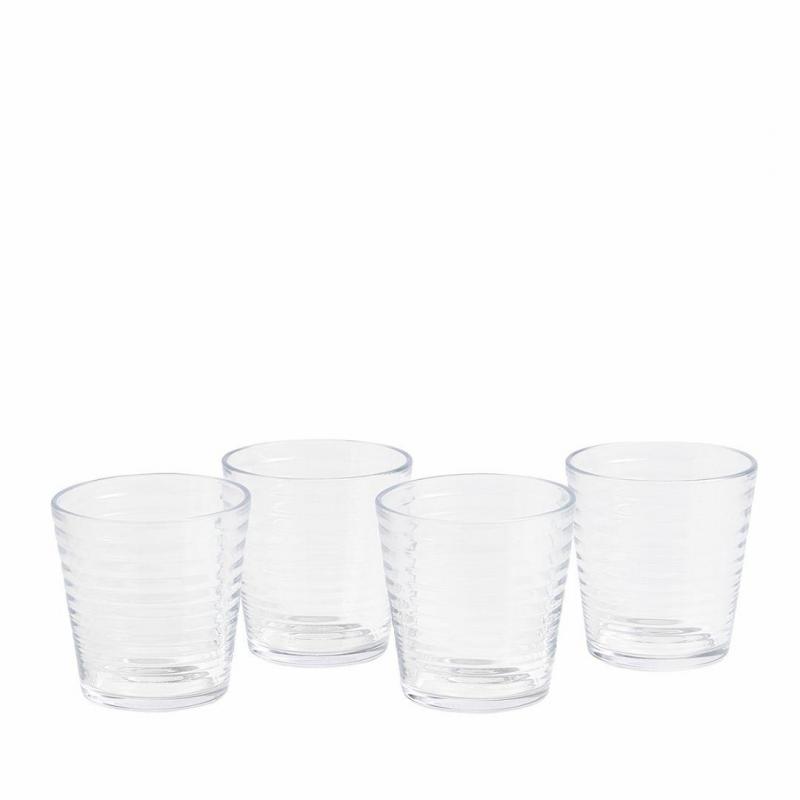 Royal Doulton Gordon Ramsay Maze Glass Tumbler Clear 340ml | 4 Piece