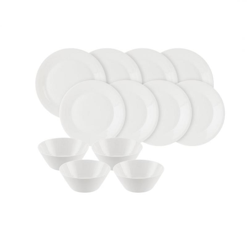 Royal Doulton 1815 Pure White Dinnerware Set | 12 Piece