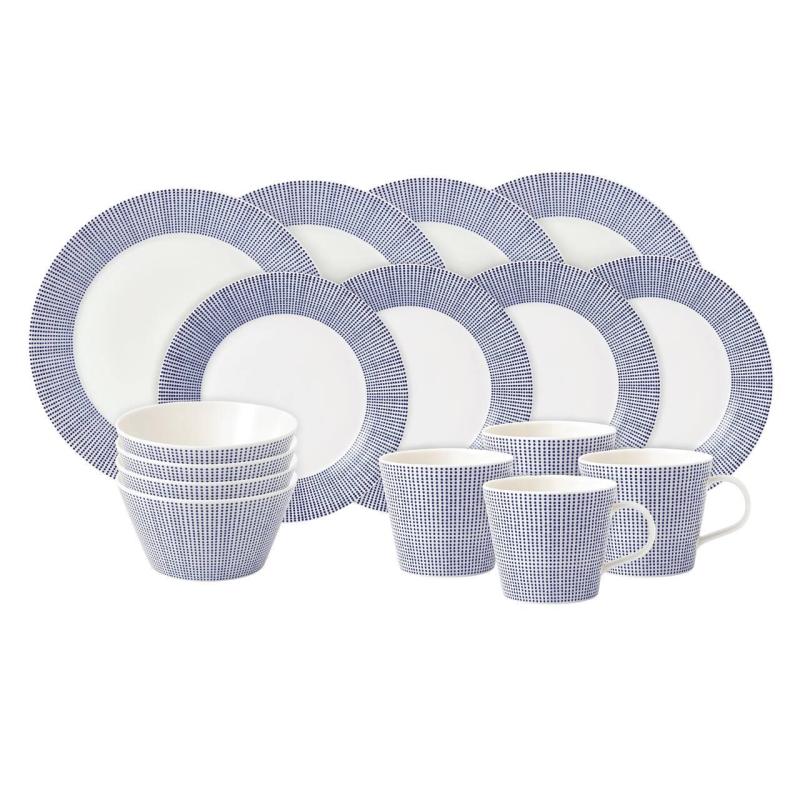 Royal Doulton Pacific Dots Dinnerware Set | 16 Piece