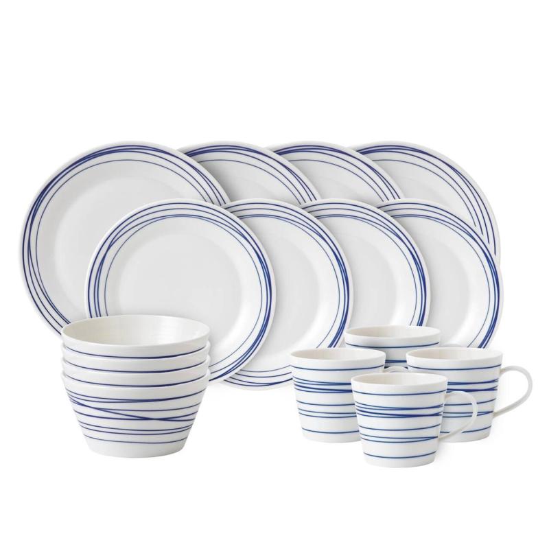 Royal Doulton Pacific Lines Dinnerware Set | 16 Piece