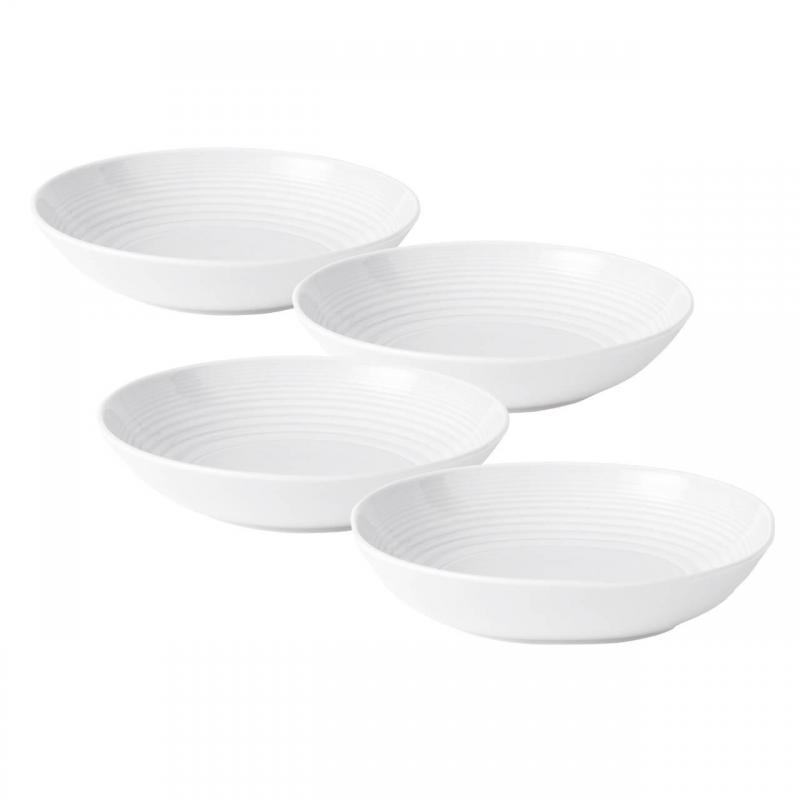 Royal Doulton Gordon Ramsay Maze White Pasta Bowl 24cm | 4 Piece