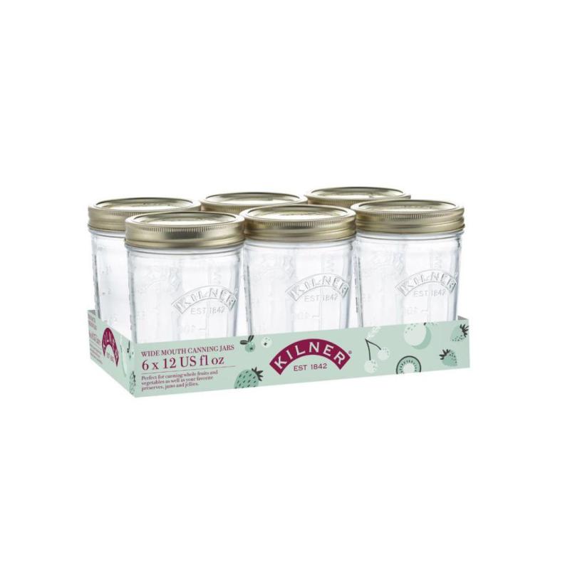 Kilner Wide Mouth Preserve 350ml | Set Of 6