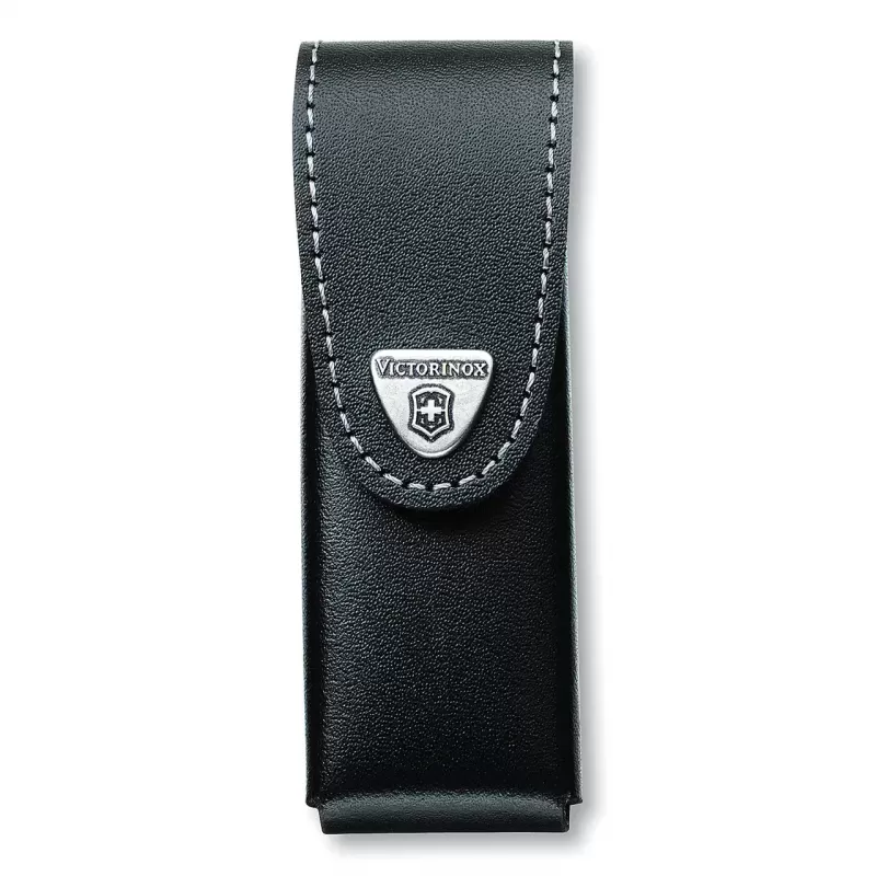 Victorinox Swiss Army Knife Leather Pouch Black | 4-6 Layers