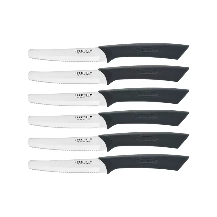 Scanpan Spectrum Steak Knife Set 10cm | Black