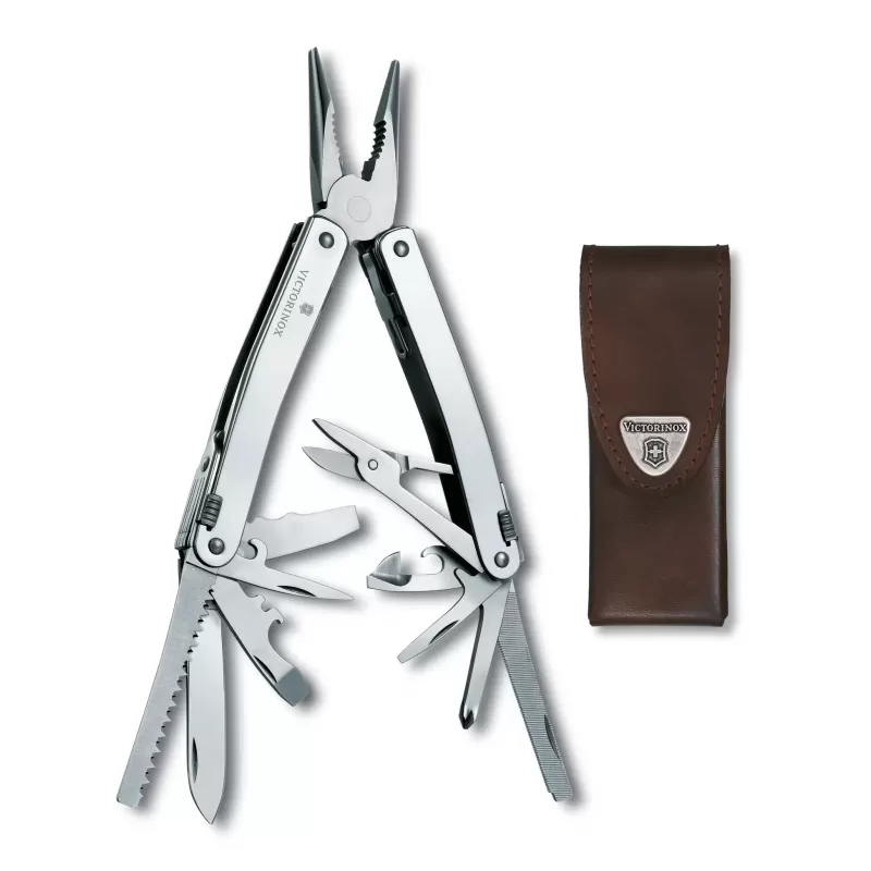 Victorinox SwissTool Spirit X with Leather Pouch | 24 Functions