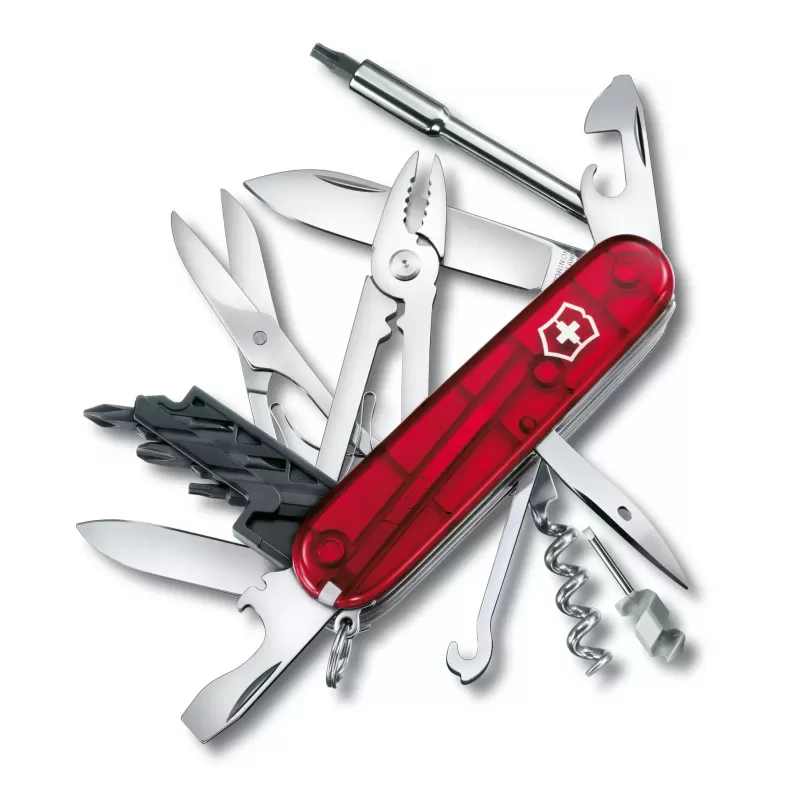 Victorinox Swiss Army Knife CyberTool M Translucent Red | 32 Functions