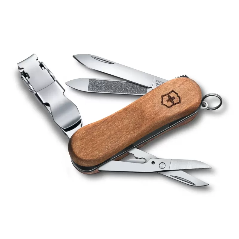 Victorinox Swiss Army Knife Nail Clip 580 Wood | 6 Functions