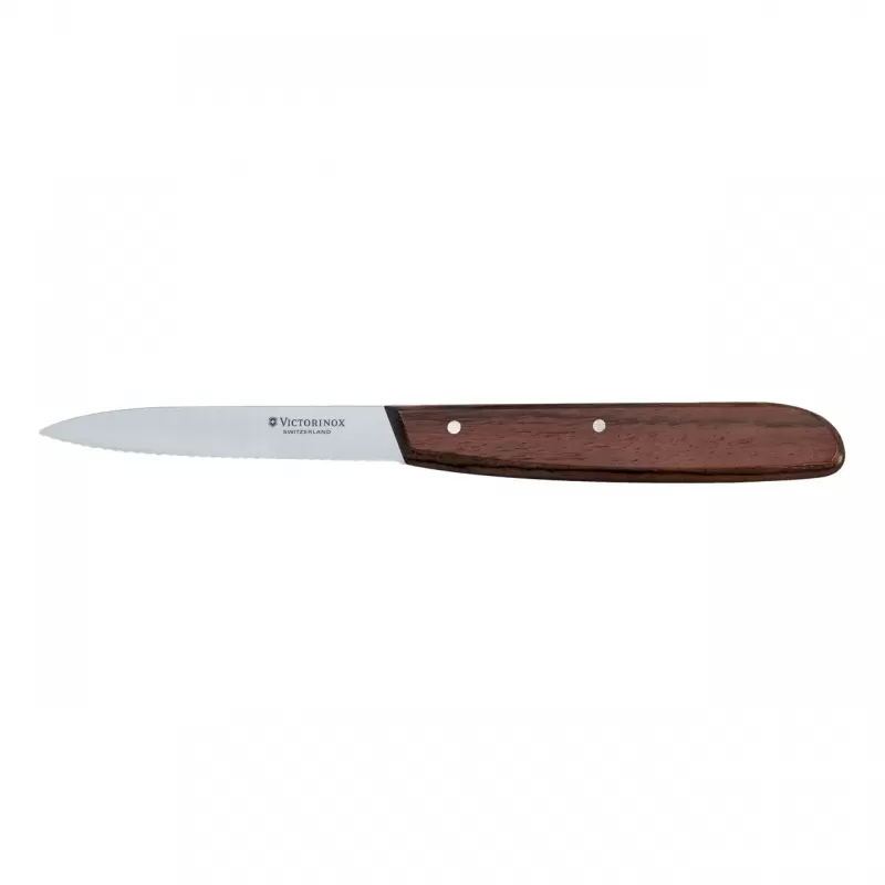Victorinox Paring Knife Wavy Edge Blade 10cm | Wood