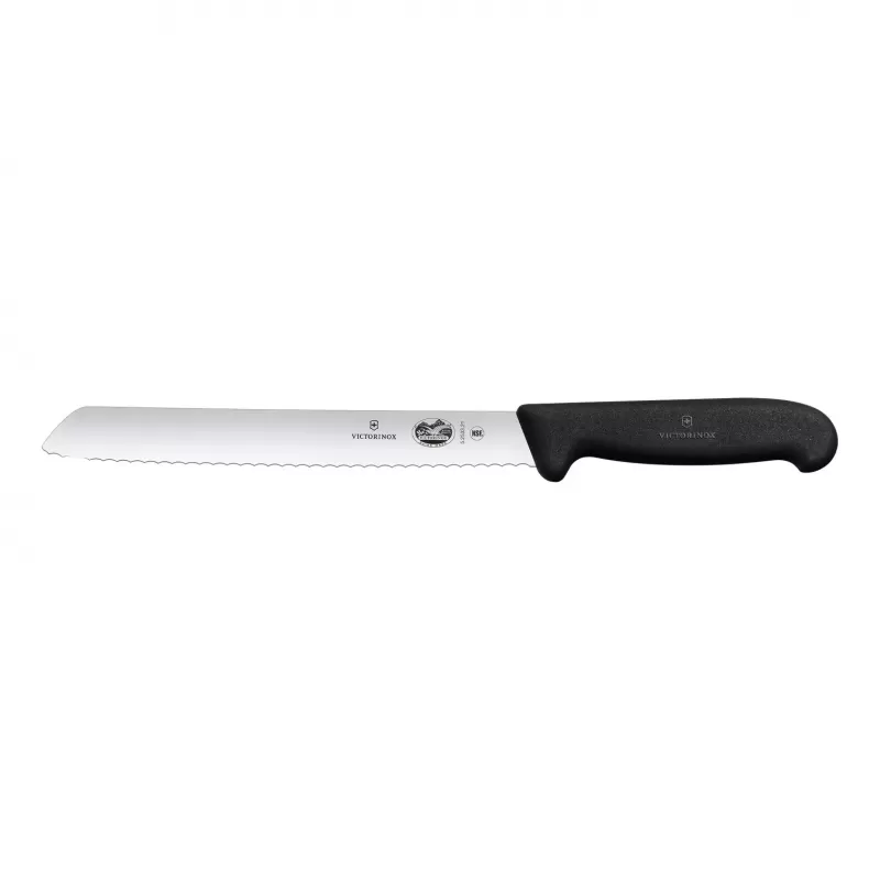 Victorinox Bread Knife Wavy Edge Fibrox 21cm | Black