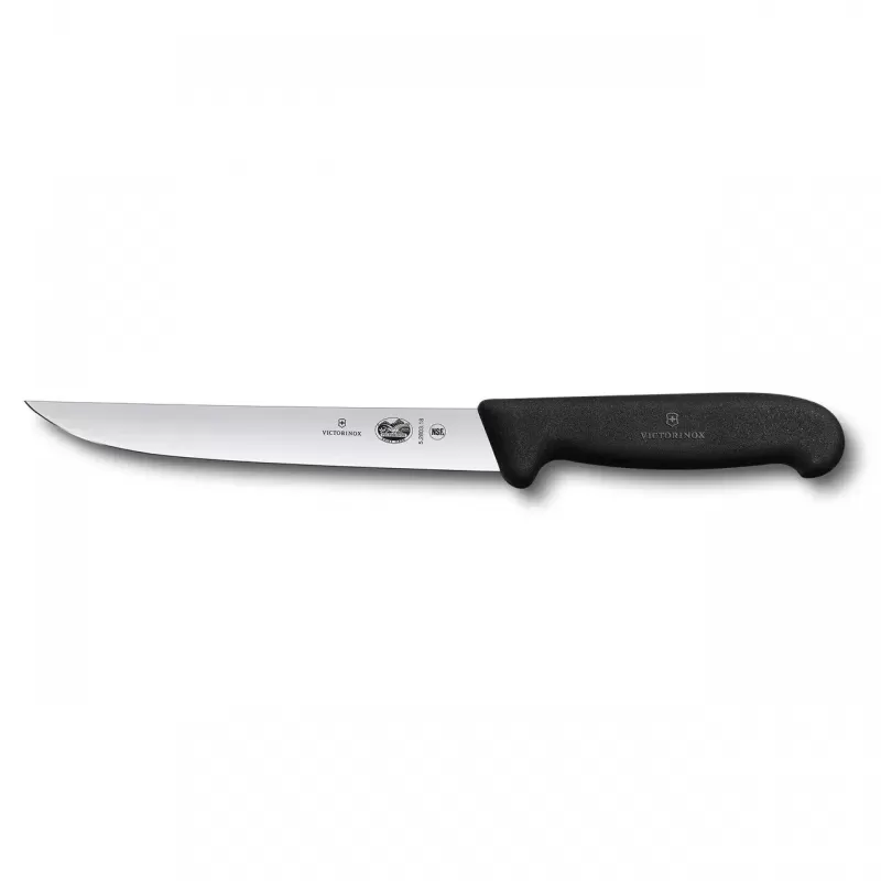 Victorinox Carving Knife Narrow Blade Fibrox 18cm | Black
