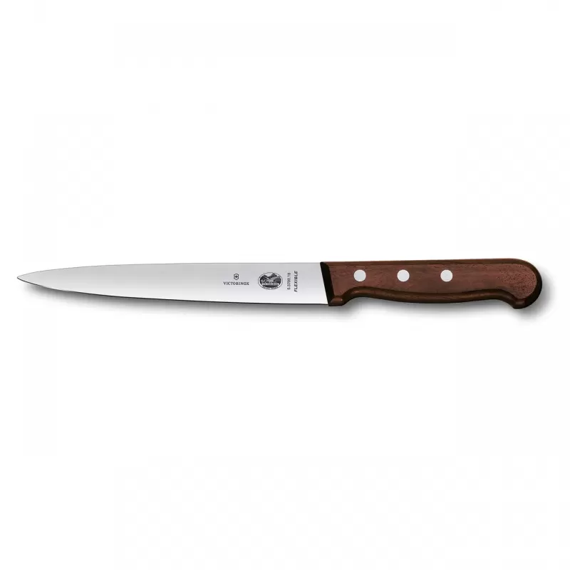 Victorinox Filleting Knife Flexible Blade 18cm | Wood