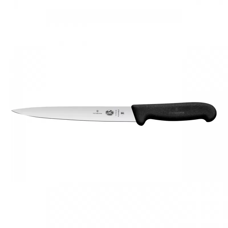 Victorinox Filleting Knife Flexible Blade Fibrox 20cm | Black
