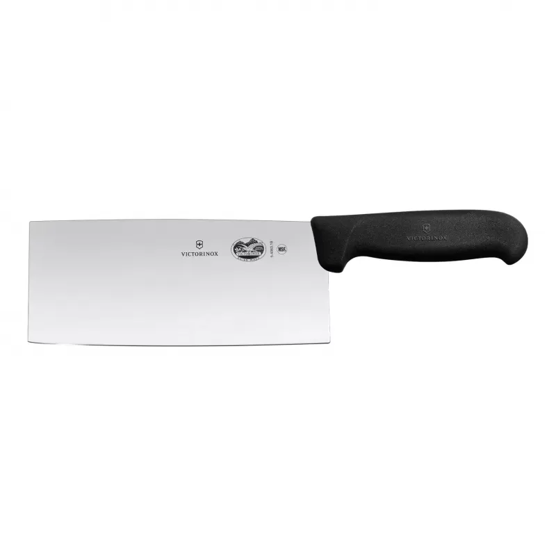 Victorinox Chinese Chefs Knife Fibrox 18cm | Black