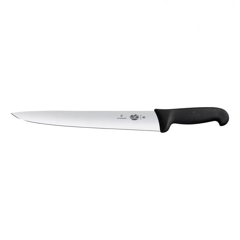 Victorinox Cutlet Knife Straight Edge Blade Fibrox 30cm | Black