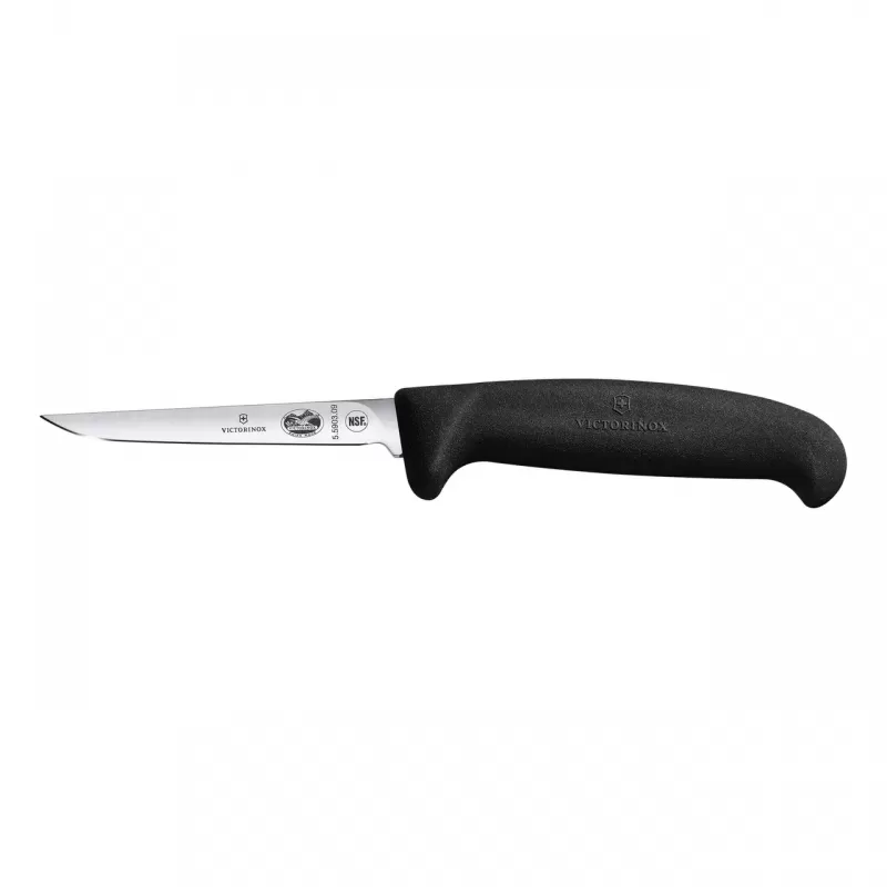 Victorinox Poultry Knife Straight Edge Blade Fibrox 9cm | Black