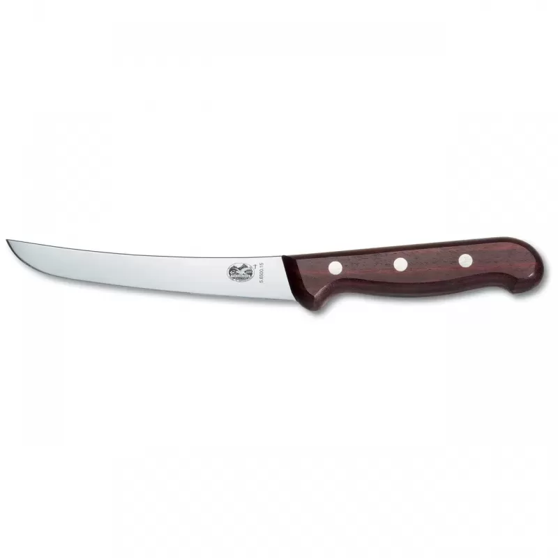Victorinox Boning Knife Curved Wide Blade 15cm | Wood