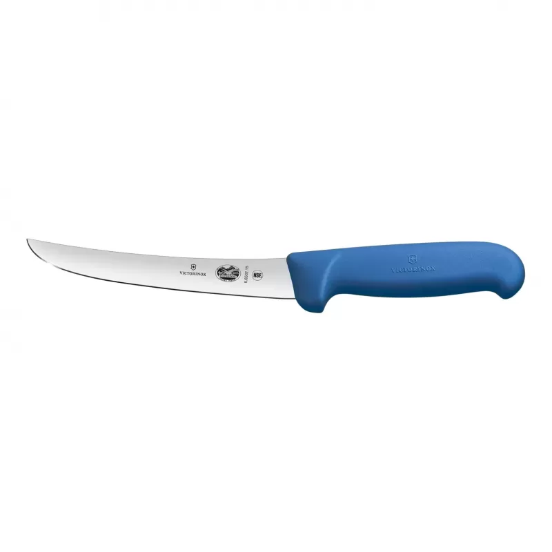 Victorinox Boning Knife Curved Wide Blade Fibrox 15cm | Blue