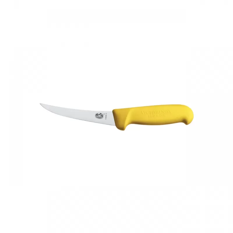 Victorinox Boning Knife Curved Narrow Blade Fibrox 12cm | Yellow