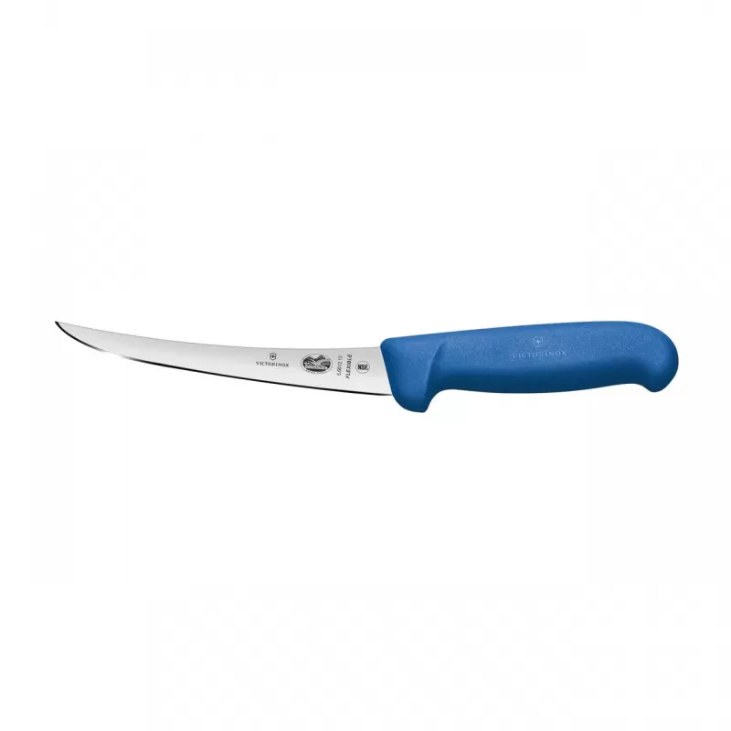 Victorinox Boning Knife Curved Flexible Narrow Blade Fibrox 12cm | Blue