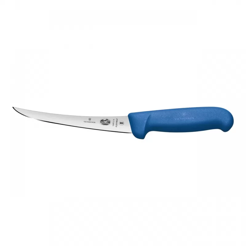 Victorinox Boning Knife Curved Flexible Narrow Blade Fibrox 15cm | Blue