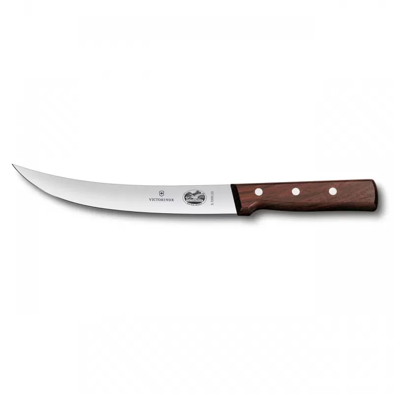 Victorinox Breaking Knife Curved Narrow Blade 20cm | Wood