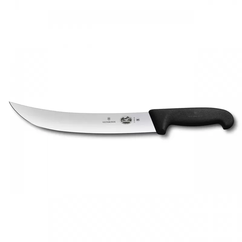 Victorinox Cimeter Knife Curved Wide Blade Fibrox 36cm | Black