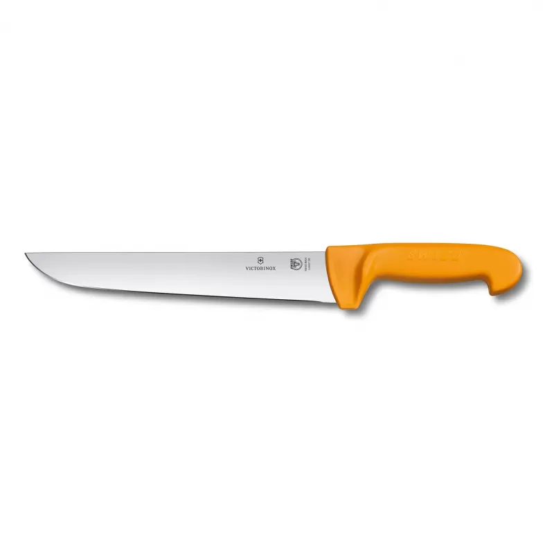 Victorinox Swibo Butcher Knife Straight Back Blade 24cm | Yellow