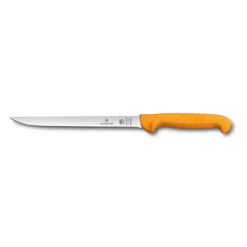 Victorinox Swibo Boning Knife Flexible Blade Narrow Handle 20cm | Yellow