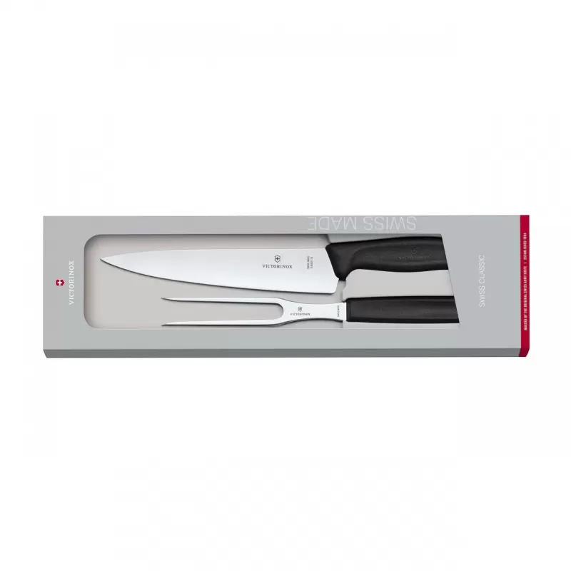 Victorinox Swiss Classic Carving Set Black | 2 Piece