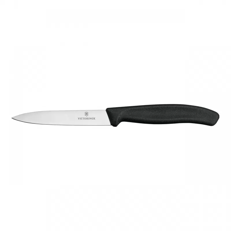 Victorinox Swiss Classic Paring Knife Straight Edge Blade 10cm | Black