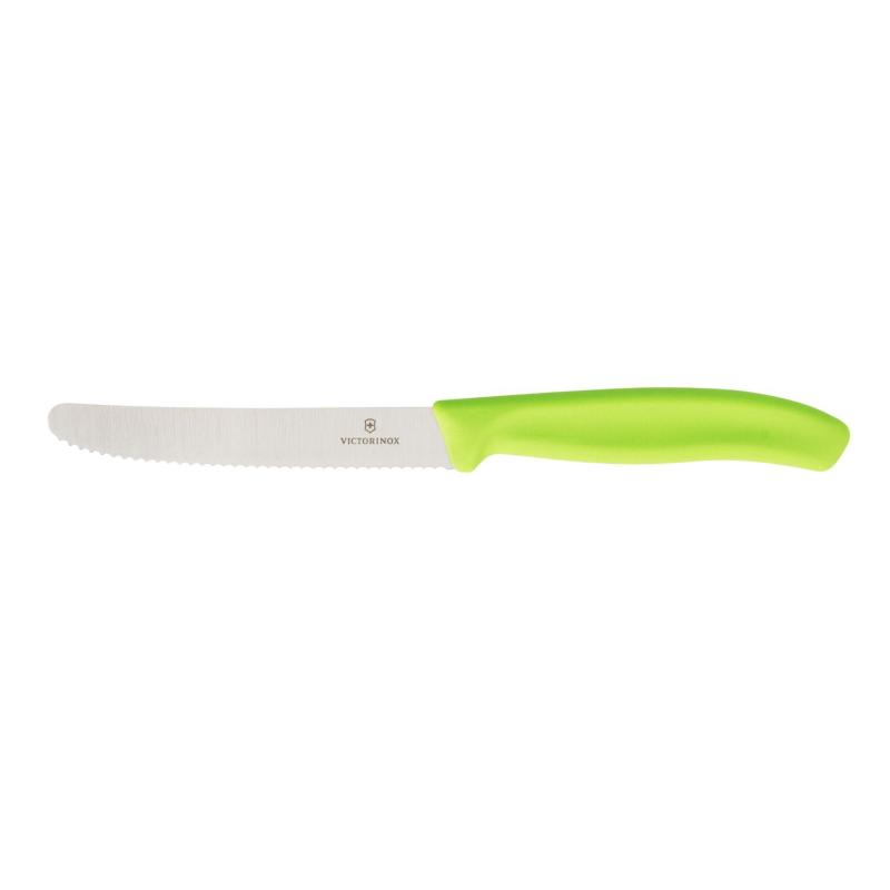 Victorinox Spring and Match Classic Steak/Tomato Knife 11cm | Lime Green