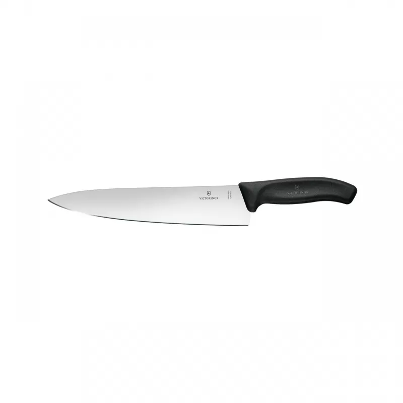 Victorinox Swiss Classic Carving Knife Wide Blade 25cm | Black