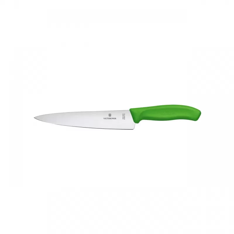 Victorinox Swiss Classic Cooks/Carving Knife Wide Blade 19cm | Green