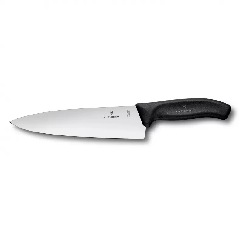 Victorinox Swiss Classic Cooks/Carving Knife Wide Blade 20cm | Black