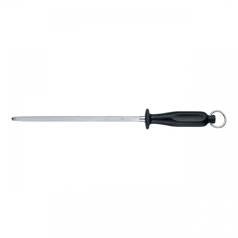 Victorinox Kitchen Sharpening Steel Round Middle Fine Cut Black | 25cm