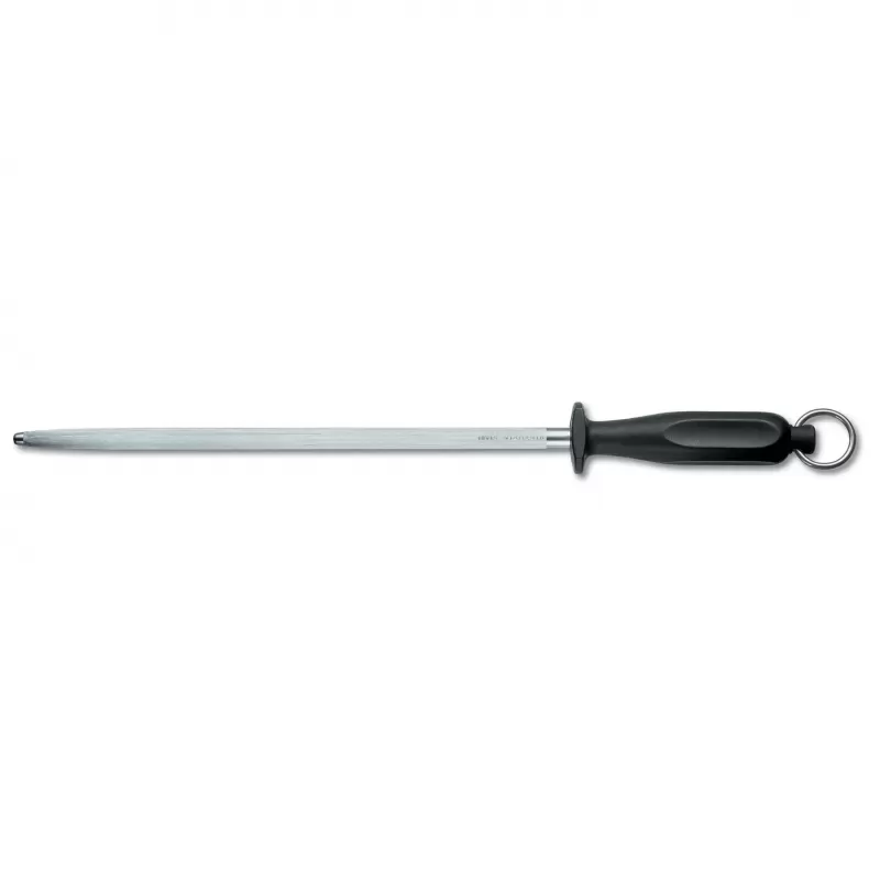 Victorinox Butcher Sharpening Steel Round Middle Fine Cut Black | 30cm