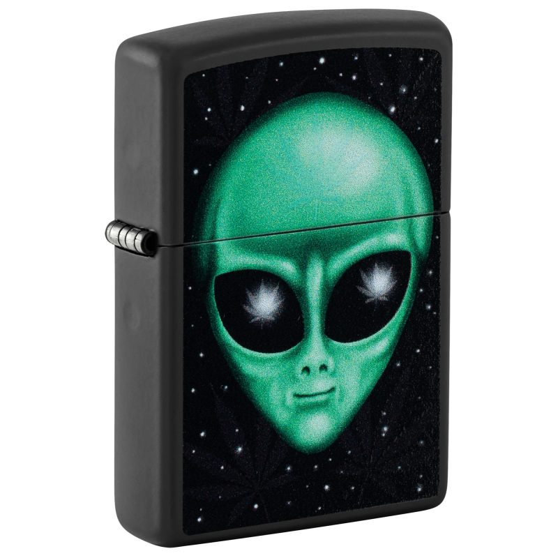 Zippo Alien Leaf | Black Matte